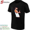 Mikal Bridges New York Knicks number 25 f them picks fiery celebration graphic shirt