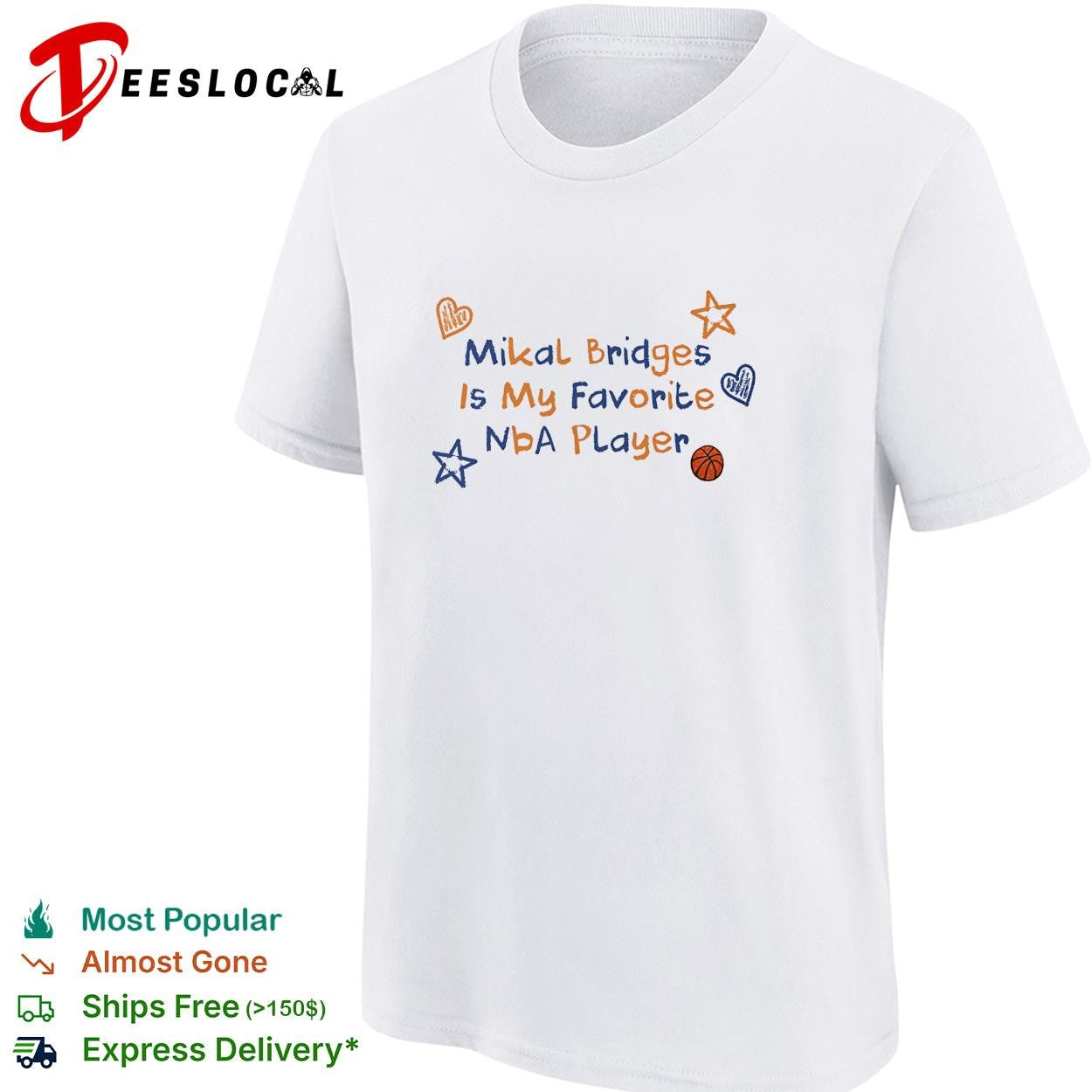 Mikal Bridges is my favorite NBA player shirt