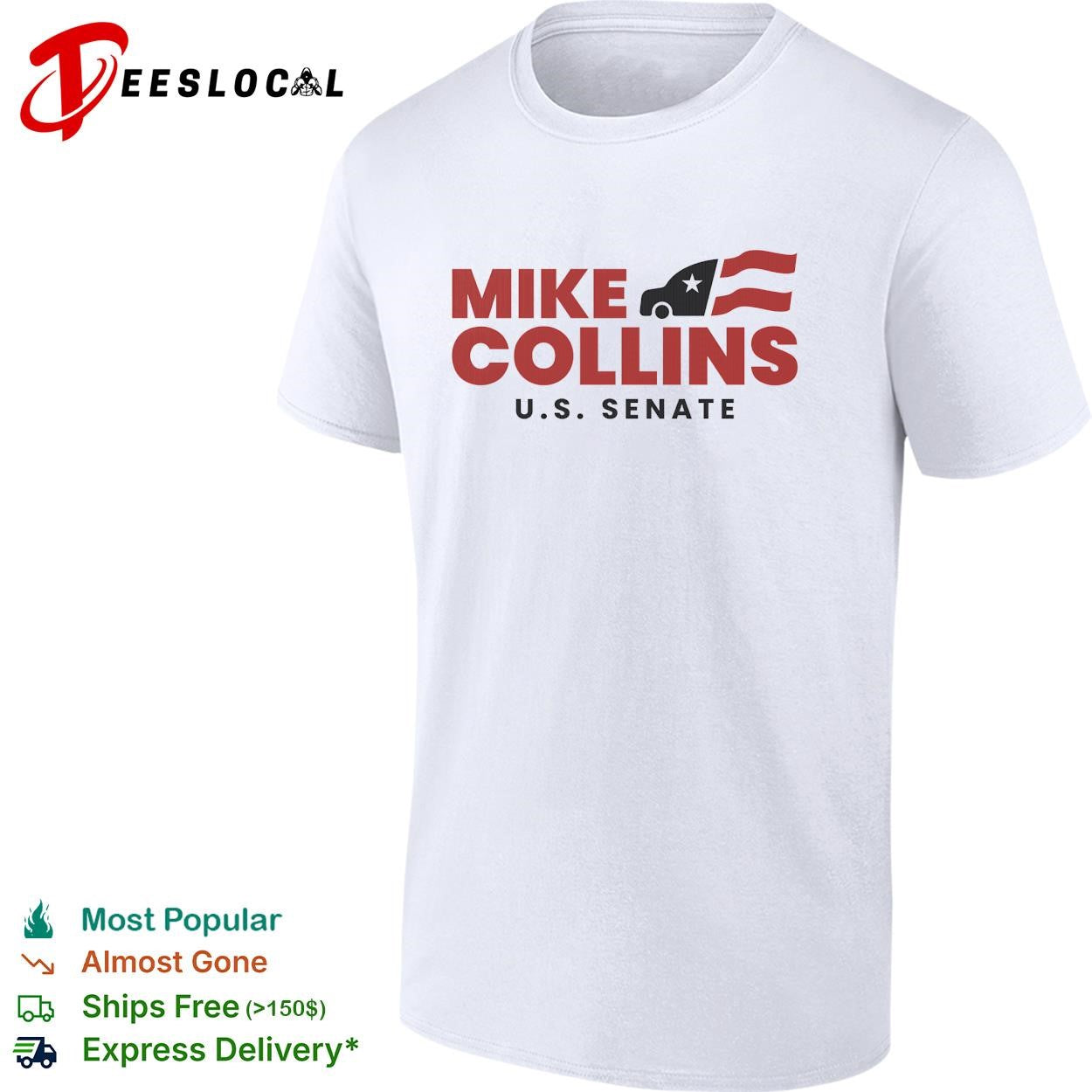 Mike Collins U.S. senate shirt