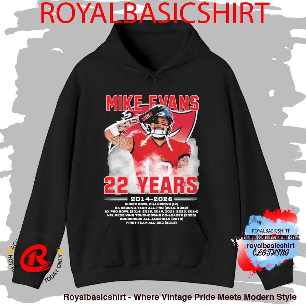 Mike Evans 22 Years Tampa Bay Buccaneers 2014 2026 T-Shirt
