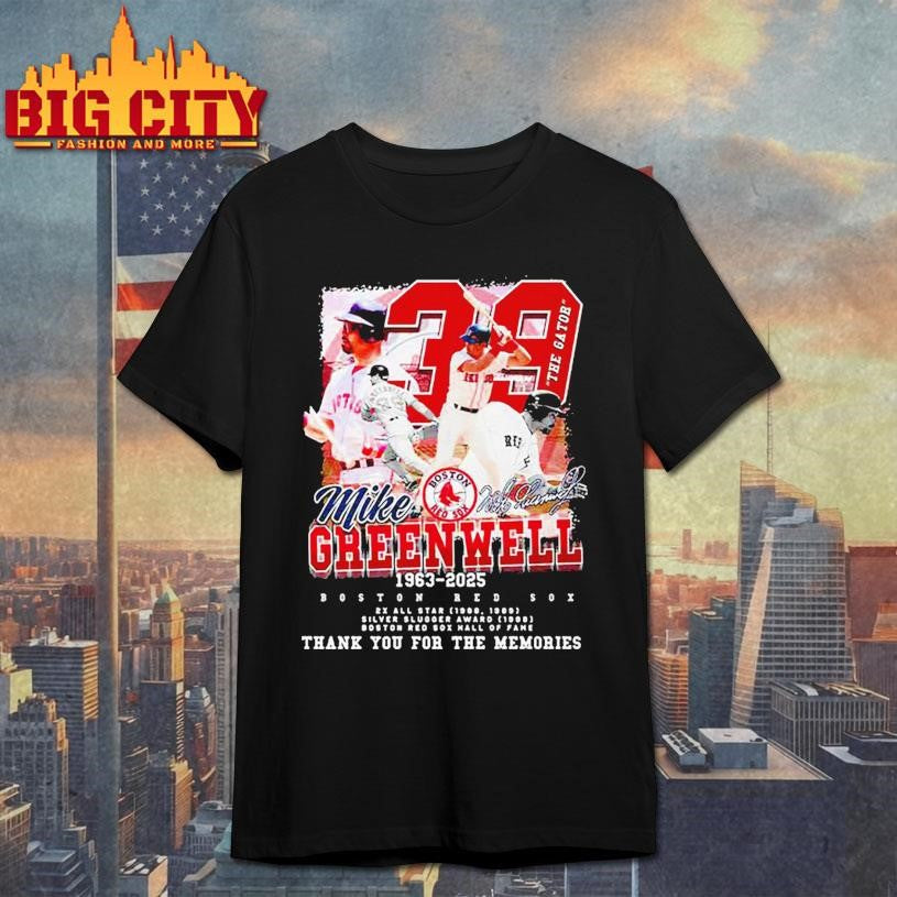 Mike Greenwell Boston Red Sox Legends 2025 New Shirt
