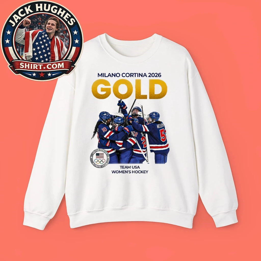Milano Cortina 2026 Gold Team USA Women’s Hockey New York Rangers Signature 2026 Shirt