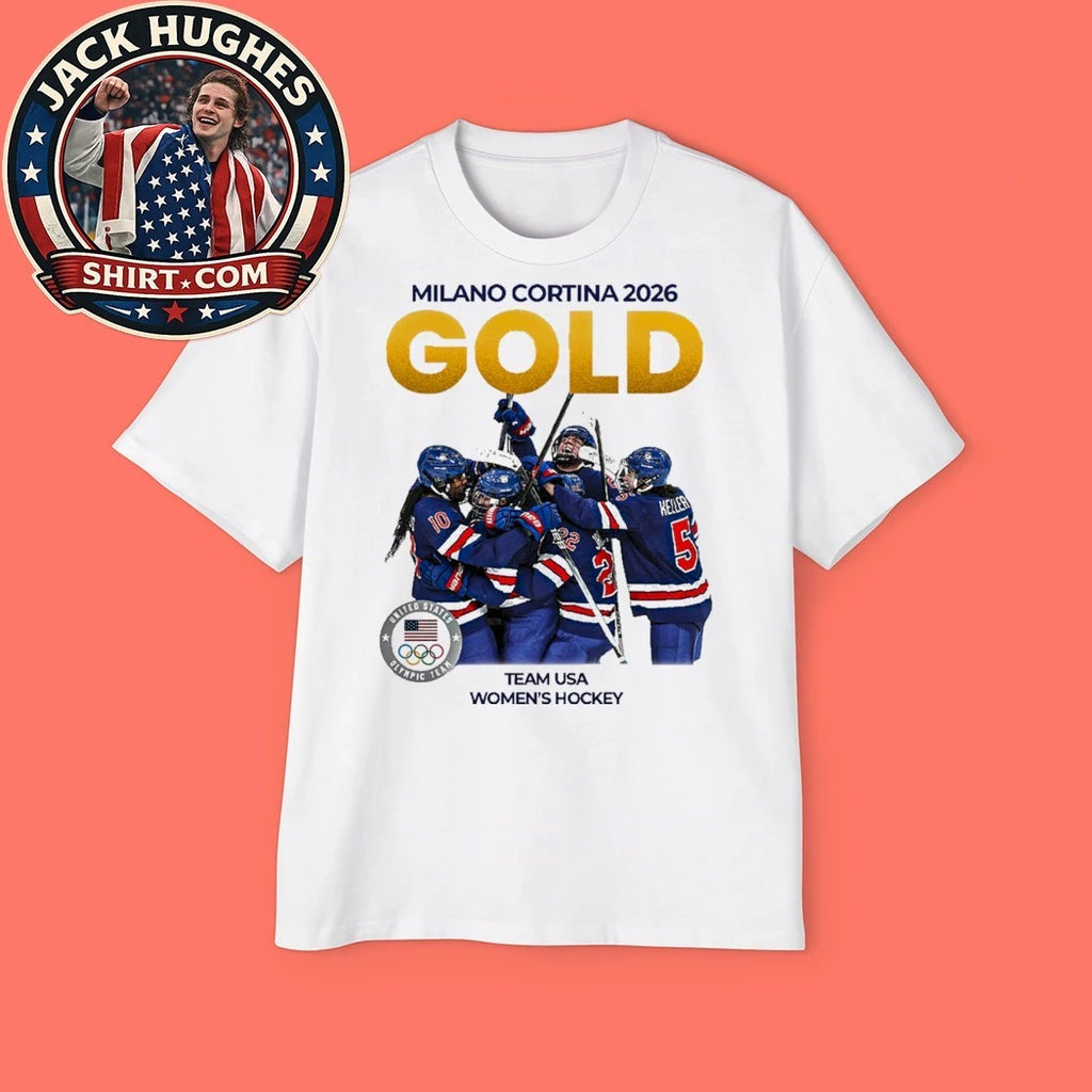 Milano Cortina 2026 Gold Team USA Women’s Hockey New York Rangers Signature 2026 Shirt