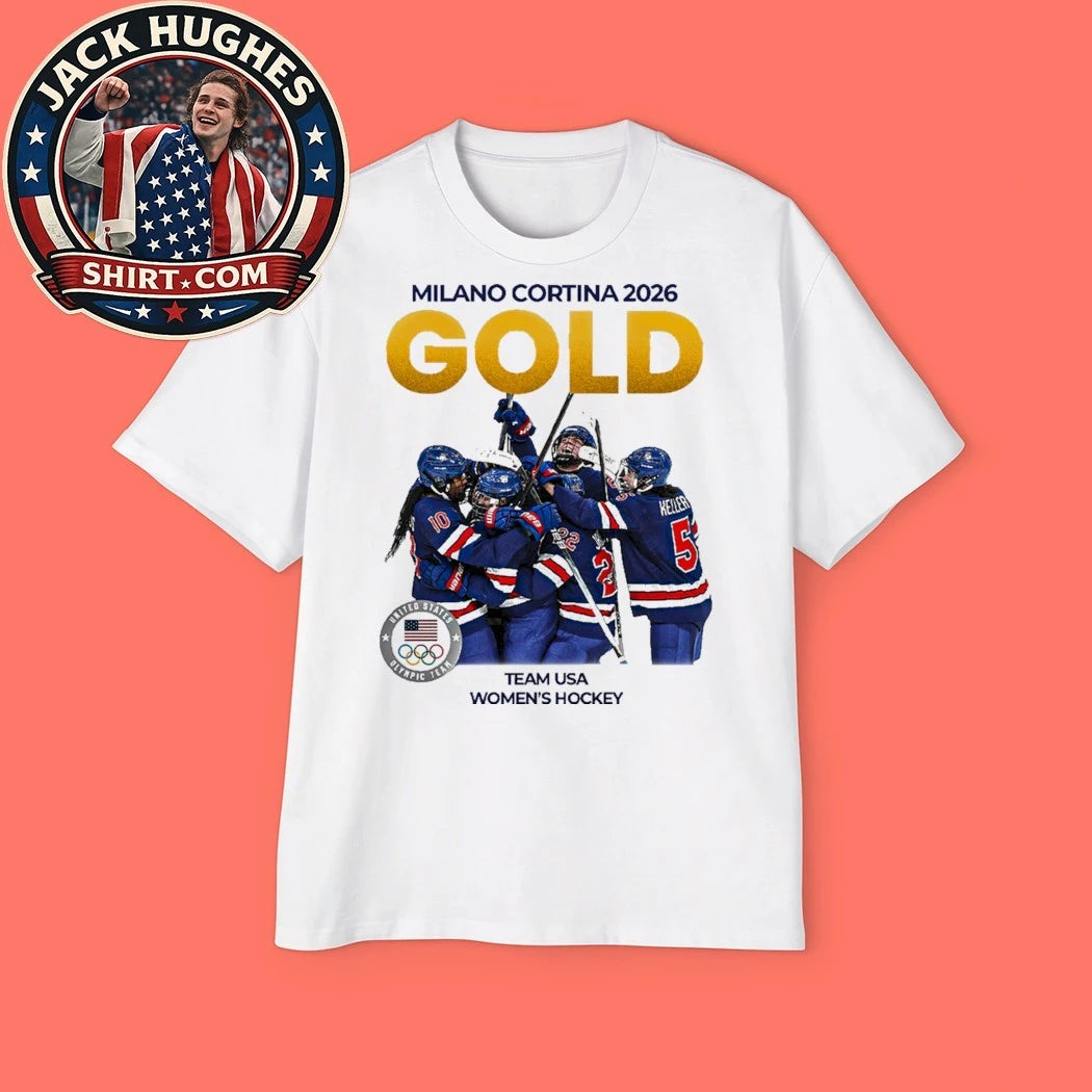 Milano Cortina 2026 Gold Team USA Women’s Hockey New York Rangers Signature 2026 Shirt