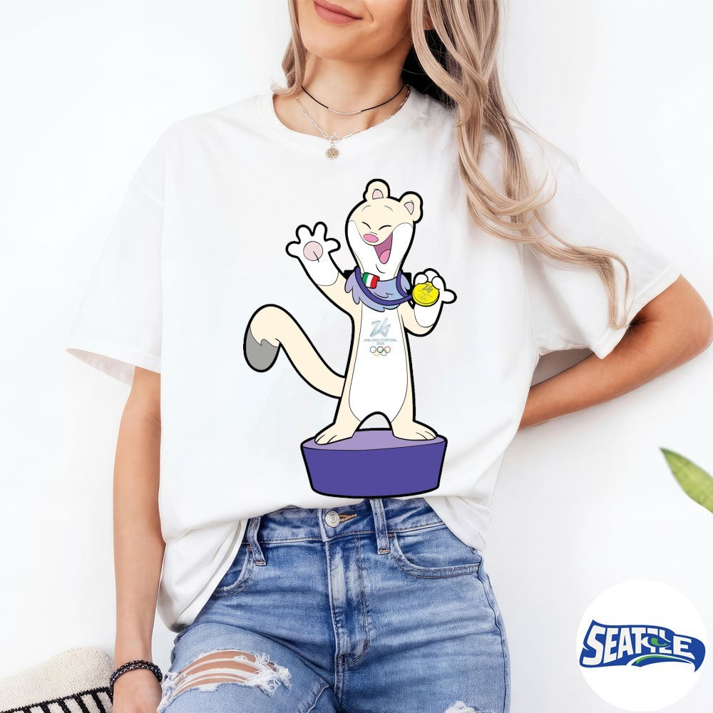Milano Cortina 2026 Olympics Tina Mascot Premiazione shirt