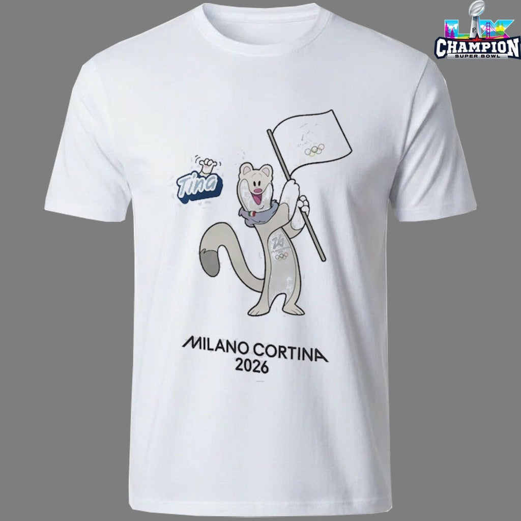 Milano Cortina 2026 Olympics Tina Mascot T-Shirts