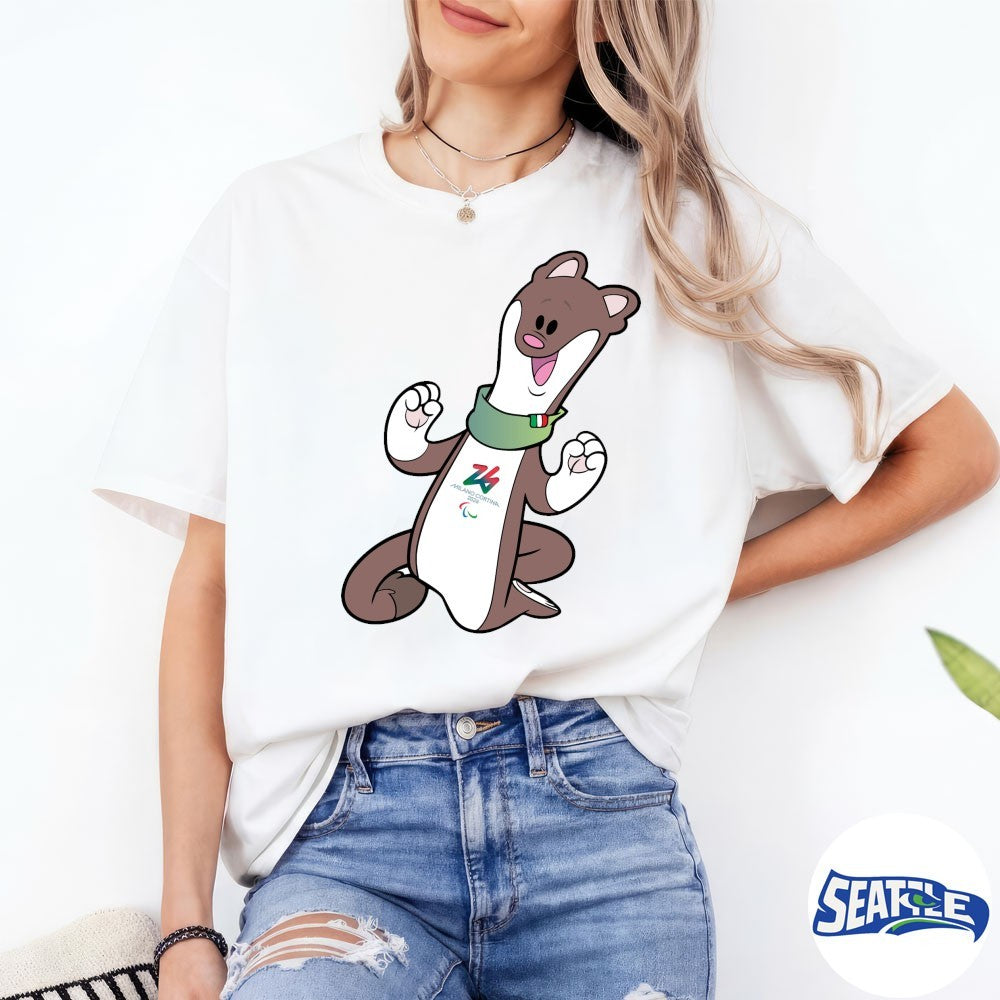 Milano Cortina 2026 Paralympics Cheering Milo Mascot shirt