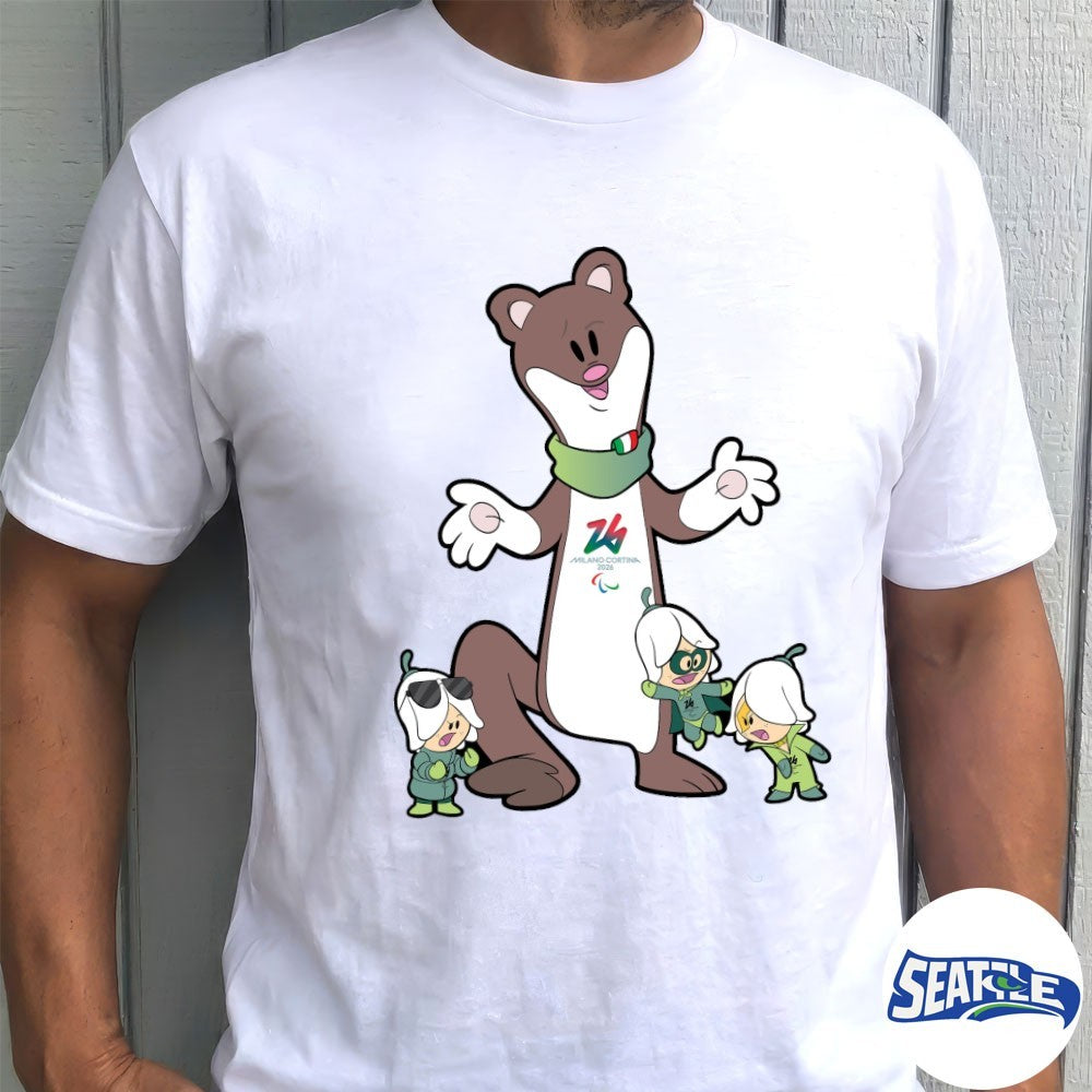 Milano Cortina 2026 Paralympics Milo-Flo Mascot shirt