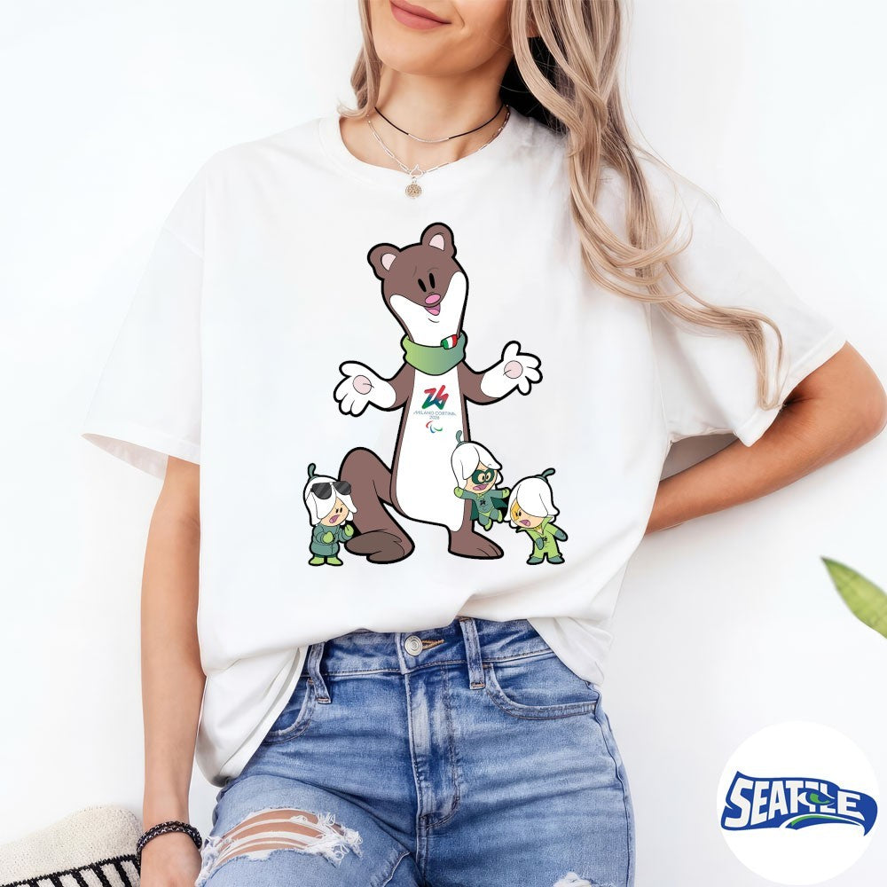 Milano Cortina 2026 Paralympics Milo-Flo Mascot shirt