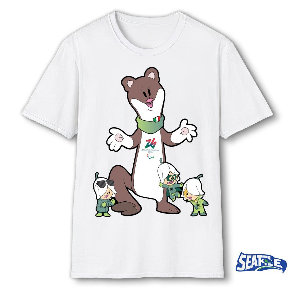 Milano Cortina 2026 Paralympics Milo-Flo Mascot shirt