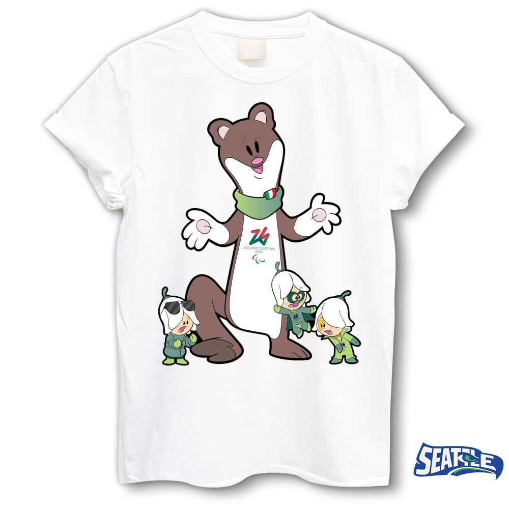Milano Cortina 2026 Paralympics Milo-Flo Mascot shirt