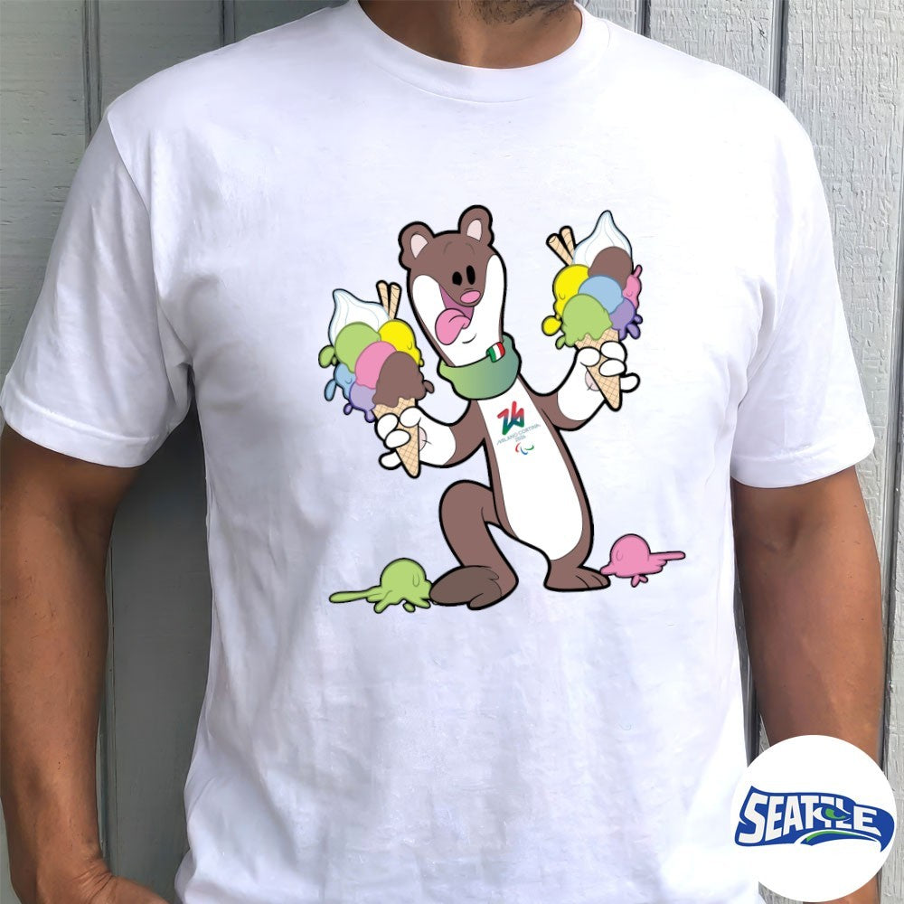 Milano Cortina 2026 Paralympics Milo Mascot Gelato shirt