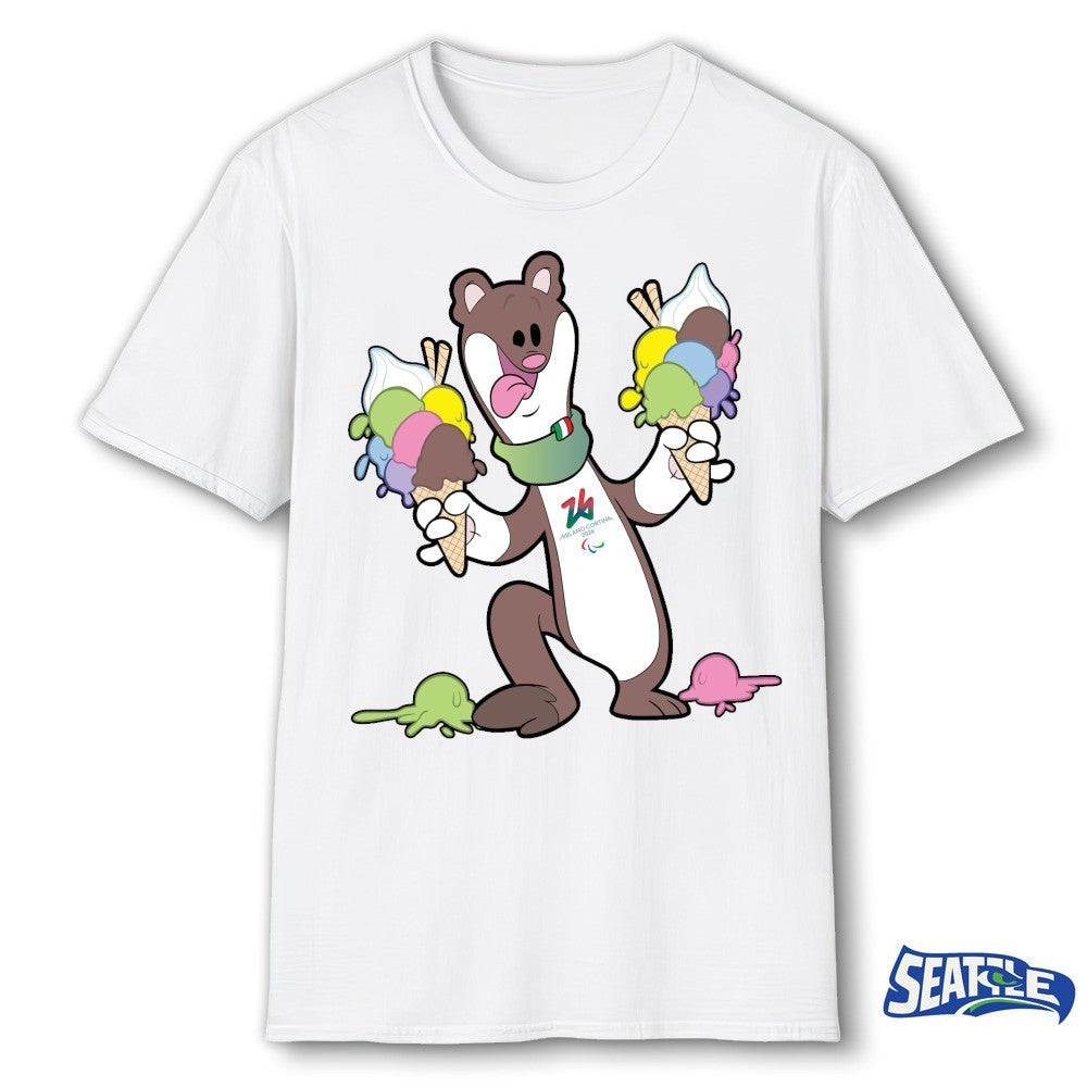 Milano Cortina 2026 Paralympics Milo Mascot Gelato shirt