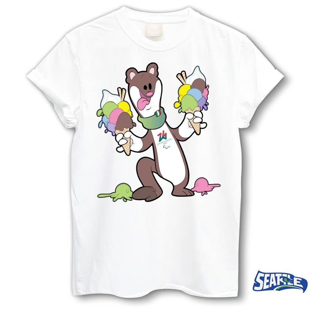 Milano Cortina 2026 Paralympics Milo Mascot Gelato shirt