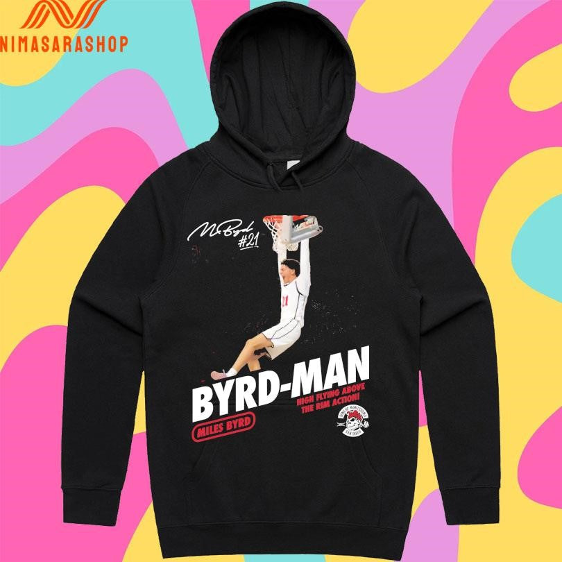 Miles Byrd Byrd-Man High Flying Above The Rim Action San Diego State Aztecs Shirts