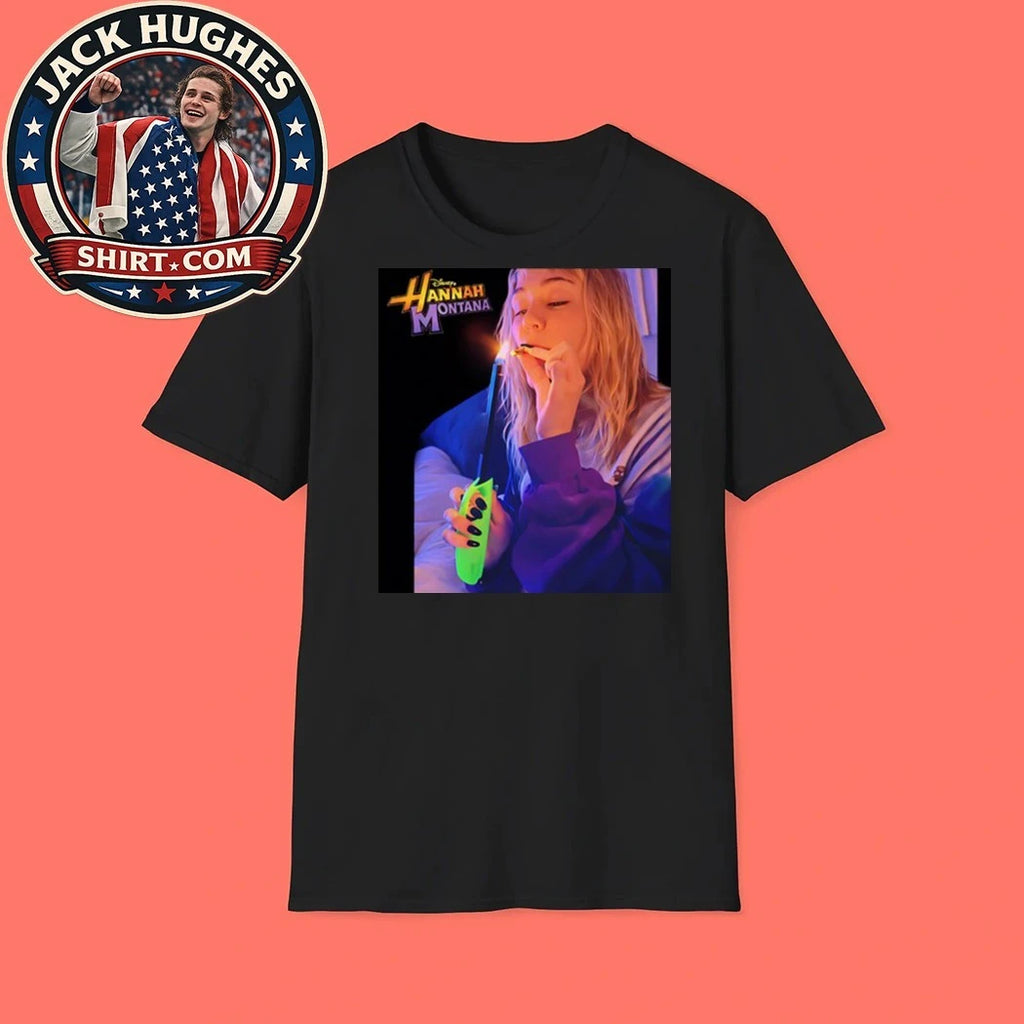 Miley Cyrus Hannah Montana Smoking Women Shirt