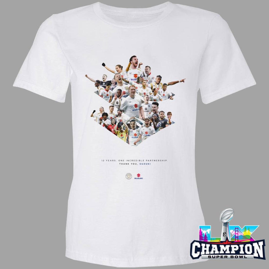 Milton Keynes Dons 12 Years One Incredible Partnership Thank You Suzuki Shirt