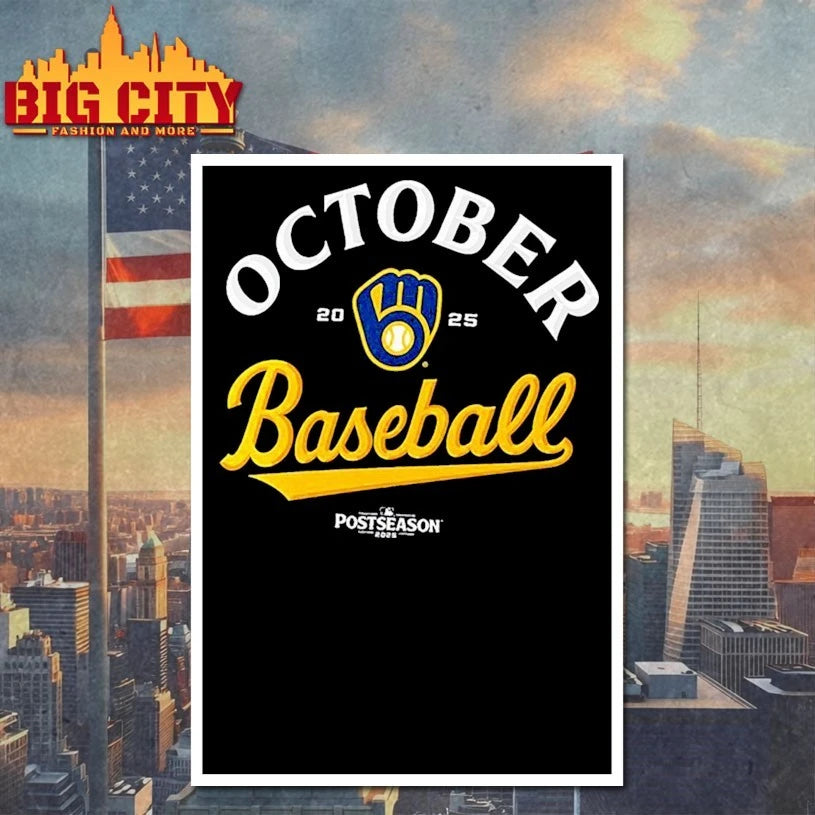 Milwaukee Brewers October Baseball 2025 MLB Postseason Locker Room shirt