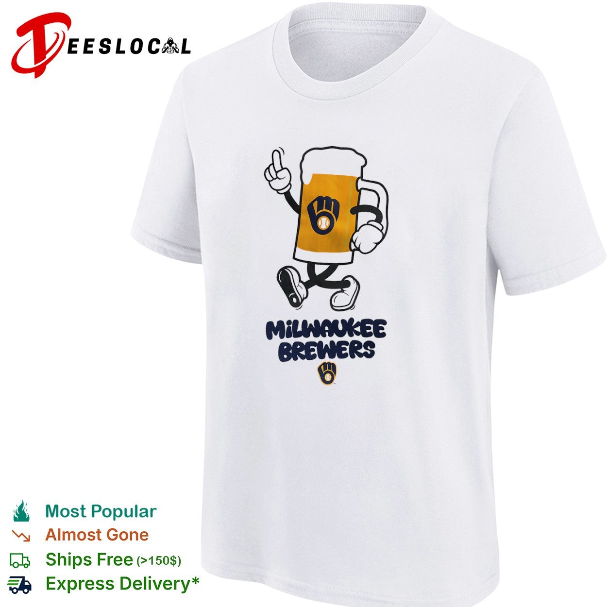 Milwaukee Brewers beer mascot shirt