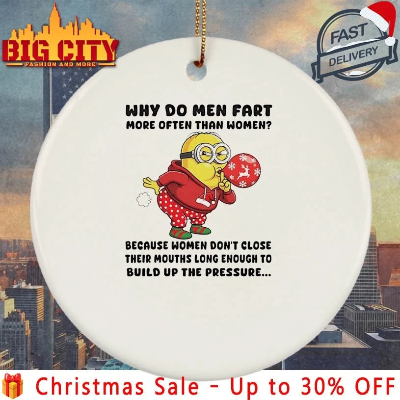 Minion Christmas Why Do Men Fart More Often Than Women shirt