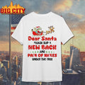 Minion Reindeer Dear Santa Please Slip A New Back And Pair Of Knees Under The Tree For Me Shirt