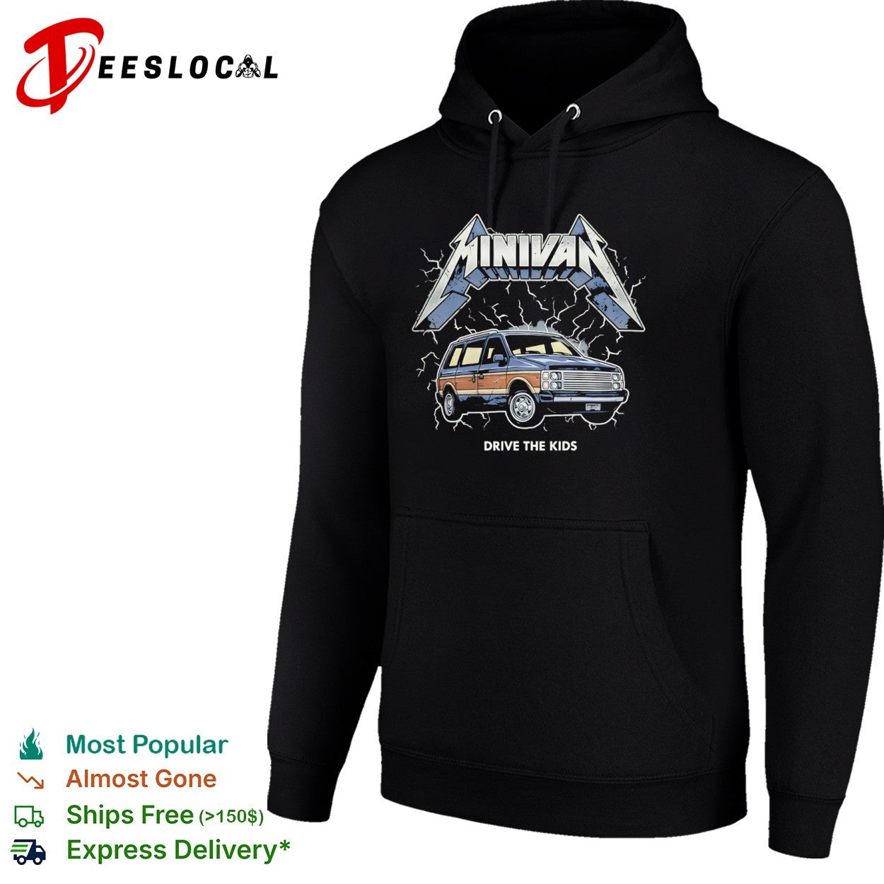 Minivan Drive the Kids Metallica Parody Heavy Metal Theme shirt