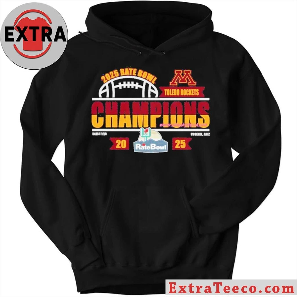 Minnesota Golden Gophers 2025 Rate Bowl At Chase Field In Phoenix Arizona Logo T-Shirt