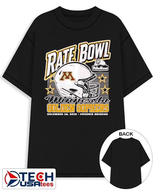 Minnesota Golden Gophers 2025 Rate Bowl Phoenix Arizona helmet shirt