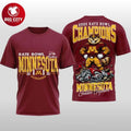 Minnesota Golden Gophers NCAA Rate Bowl Champions 2026 Two Sided Shirt