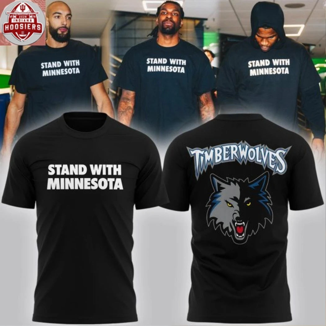 Minnesota Timberwolves Stand With Minnesota Logo T-Shirt