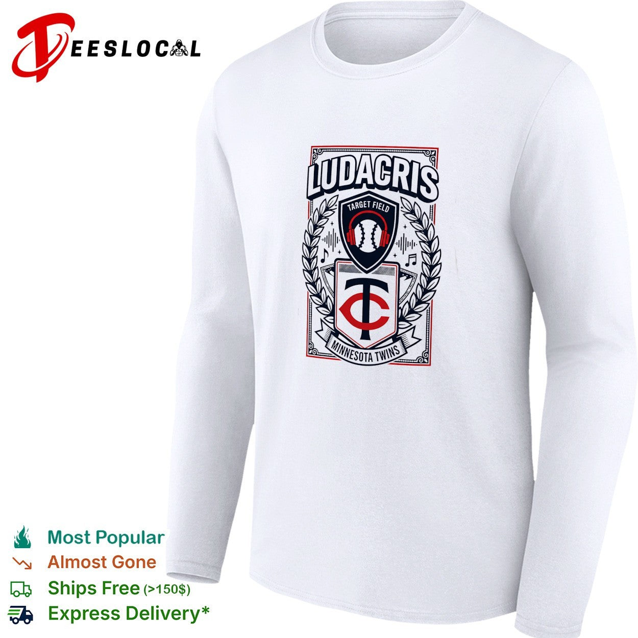 Minnesota Twins Ludacris concert Target Field baseball shirt