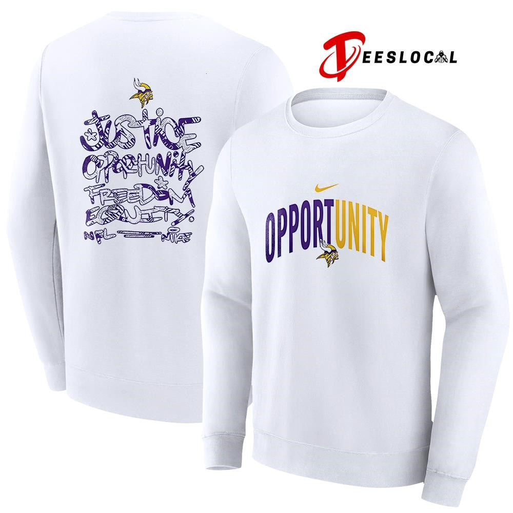 Minnesota Vikings justice opportunity freedom equity shirt