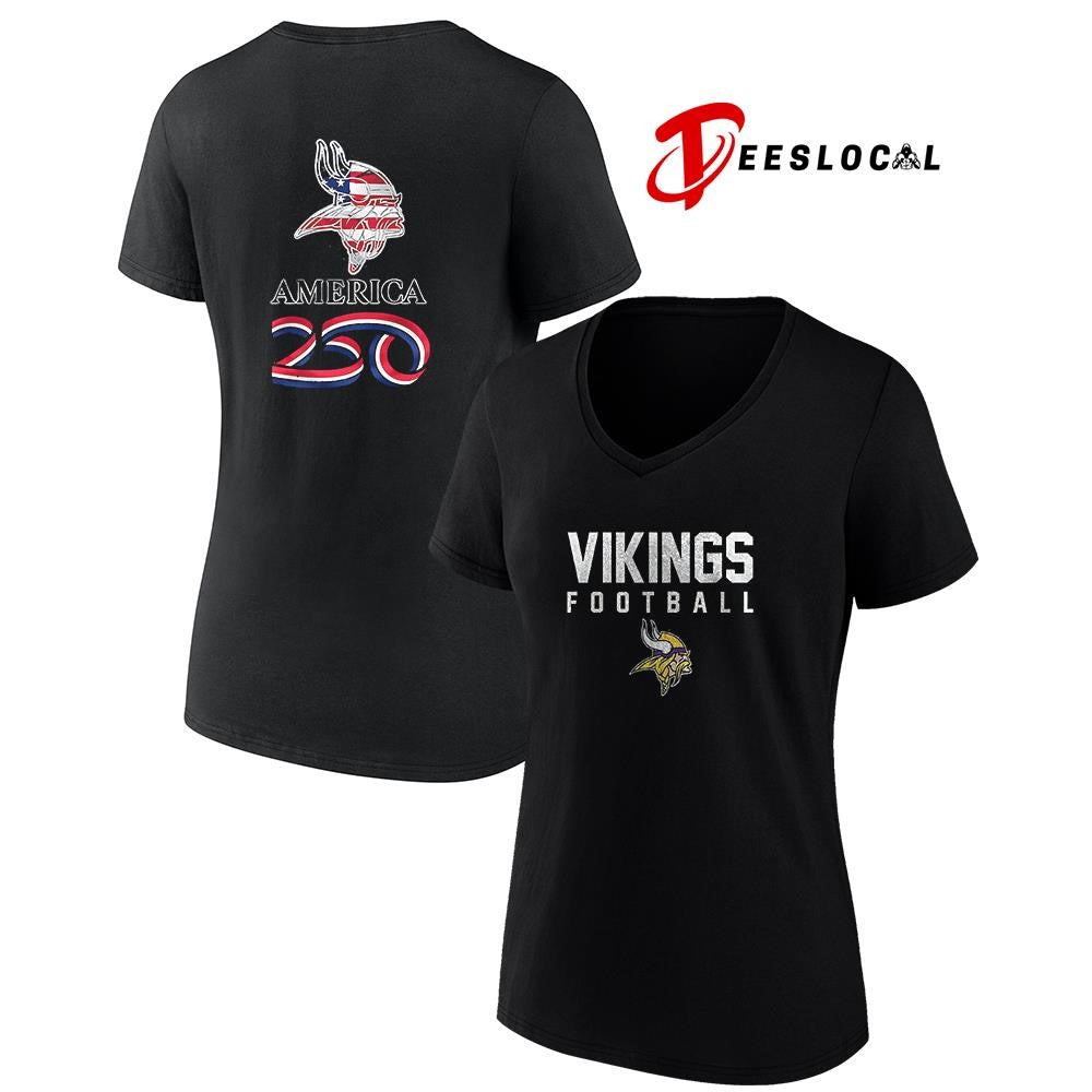 Minnesota Vikings x 250 years of America camo shirt