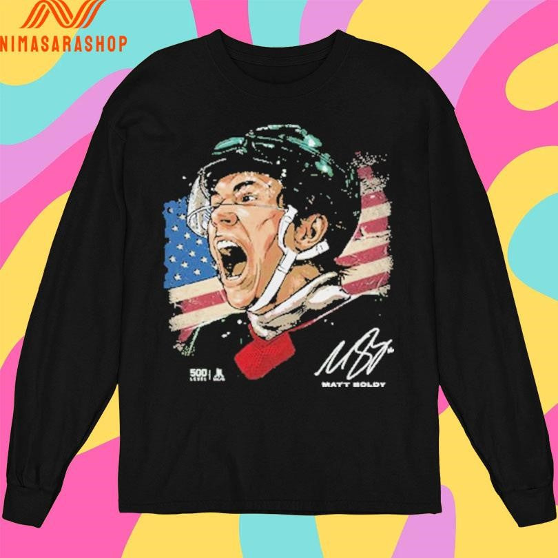 Minnesota Wild Matt Boldy Minnesota Usa Portrait Gold Medal Hockey Champions 2026 Shirts