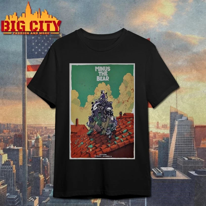 Minus The Bear At The Belasco Theater On Oct 11-12 2025 Poster Shirt