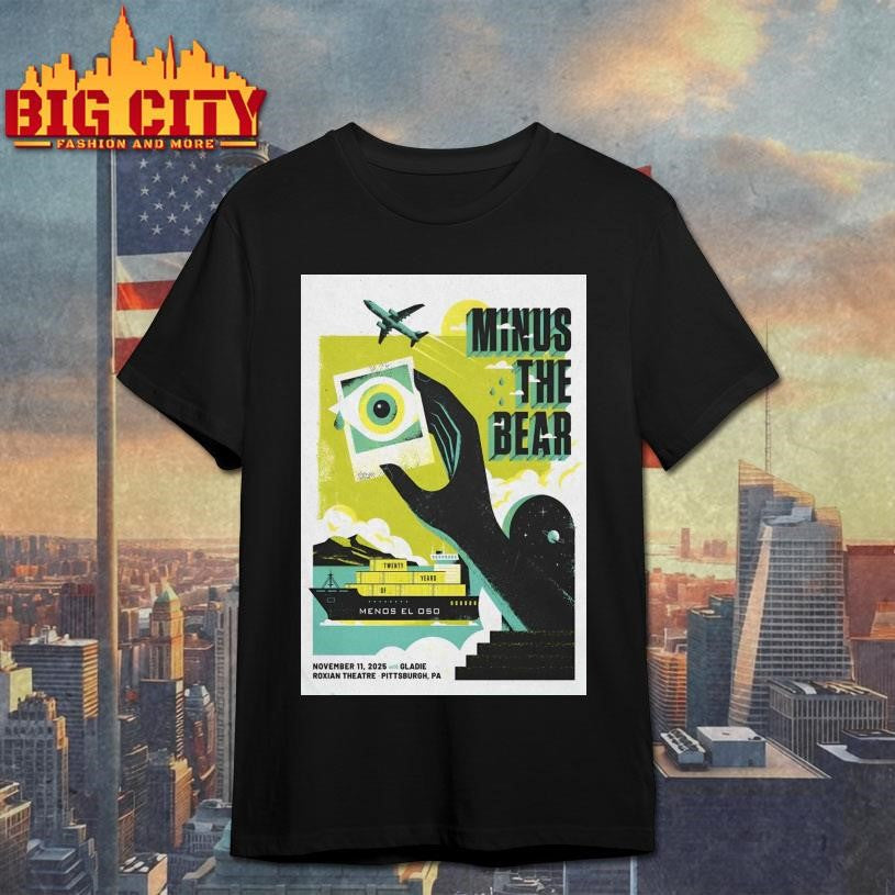Minus The Bear In McKees Rocks PA On Nov 11 2025 Poster shirt