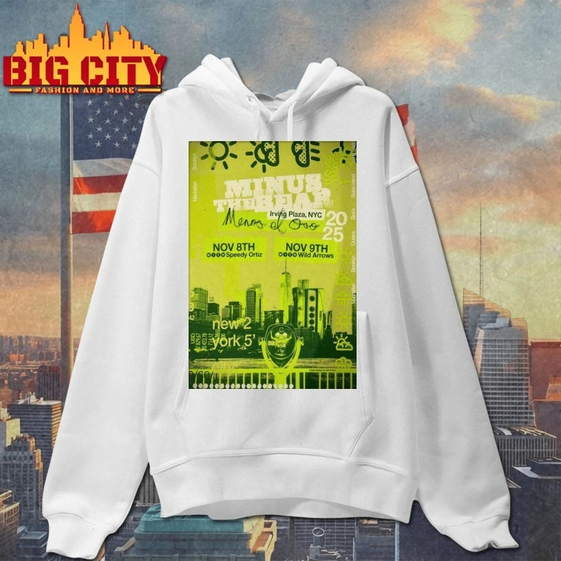 Minus The Bear New York NY On November 8-9 2025 Poster shirt