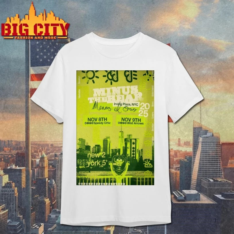 Minus The Bear New York NY On November 8-9 2025 Poster shirt