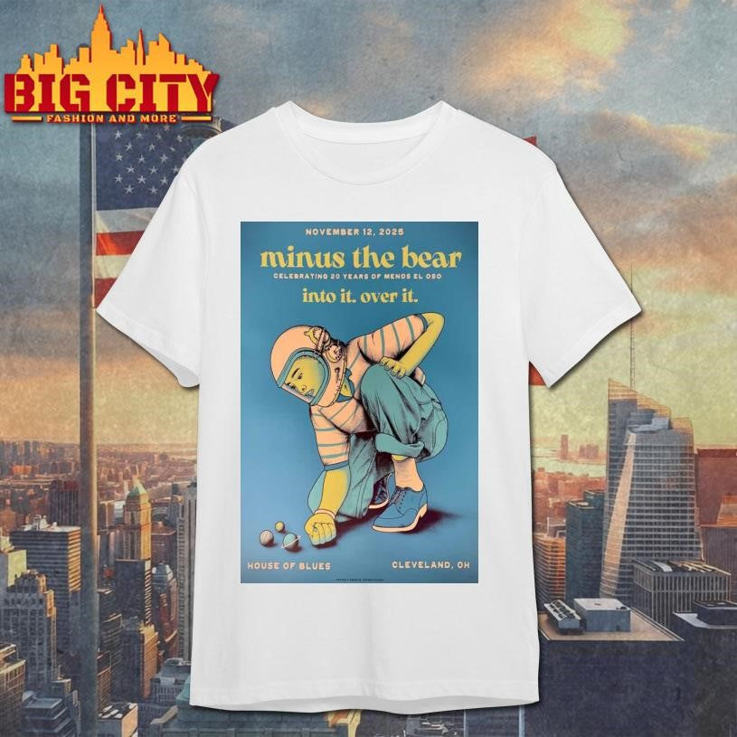 Minus The Bear Nov 12 2025 House Of Blues Cleveland OH Poster Shirt