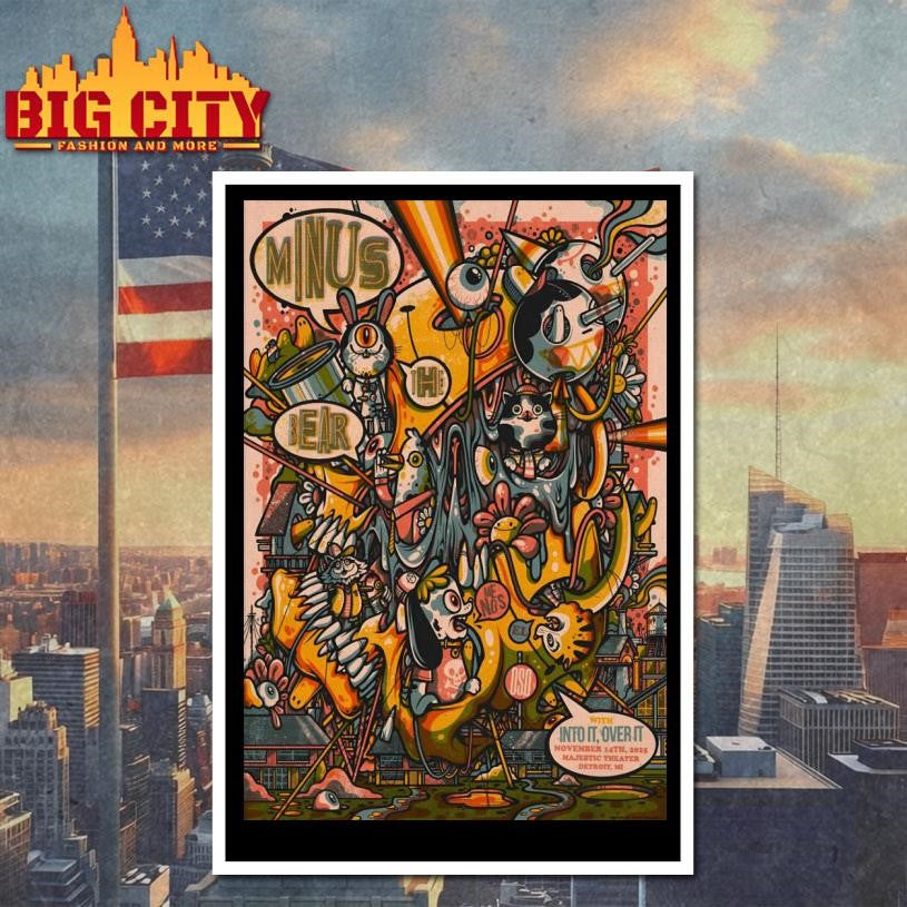 Minus The Bear Nov 14 2025 The Majestic Theatre in Detroit MI Poster Shirt