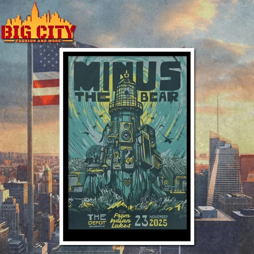 Minus The Bear Nov 23 2025 The Depot In Salt Lake City UT Poster shirt