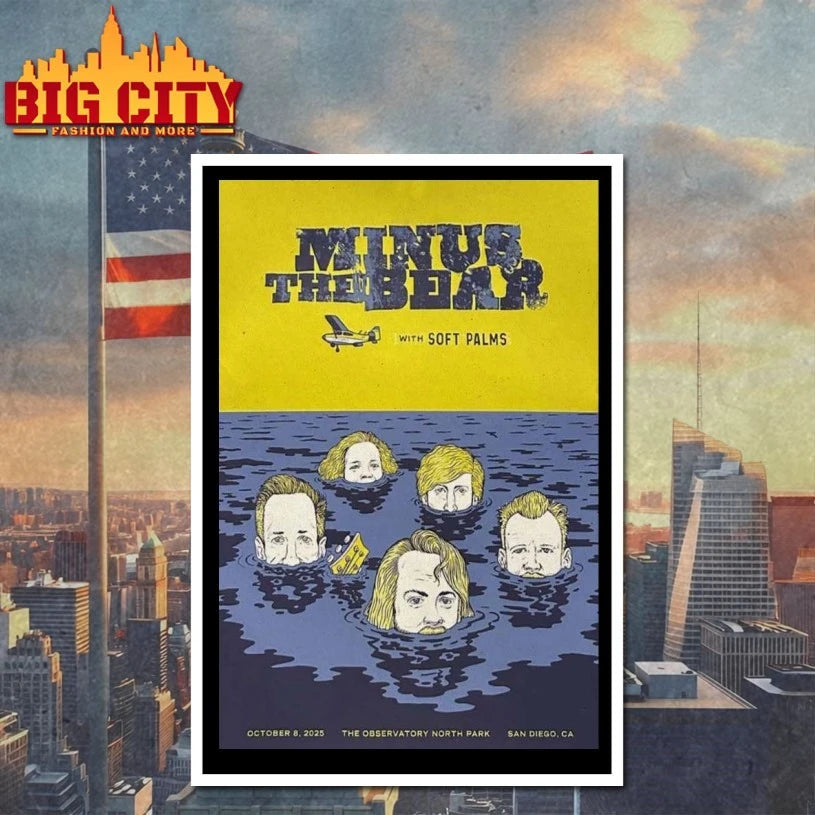 Minus The Bear Oct 8 2025 Observatory North Park San Diego Poster shirt