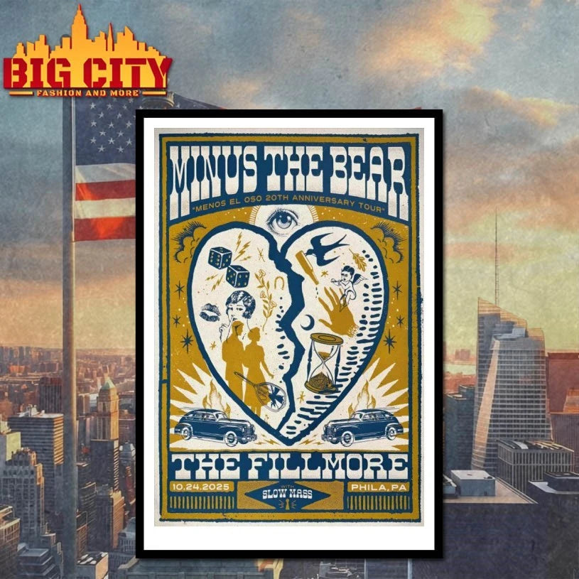 Minus The Bear Philadelphia PA October 24 2025 Poster shirt