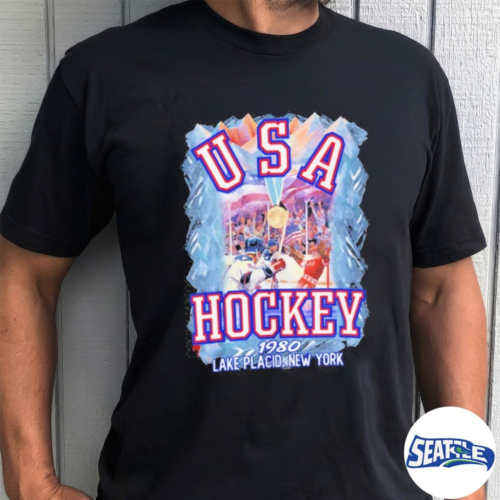 Miracle 1980 USA Hockey Lake Placid New York shirt