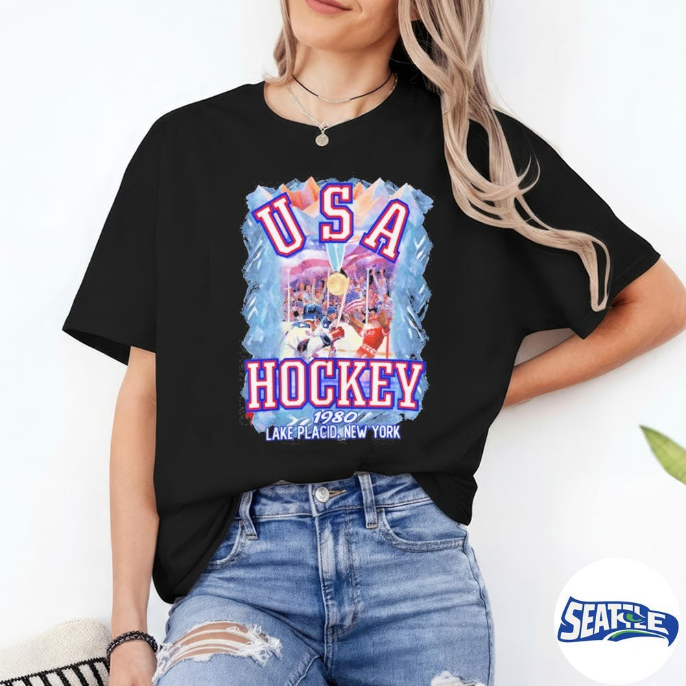 Miracle 1980 USA Hockey Lake Placid New York shirt