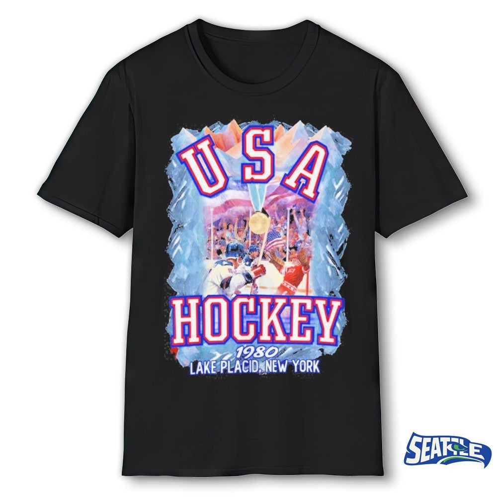Miracle 1980 USA Hockey Lake Placid New York shirt