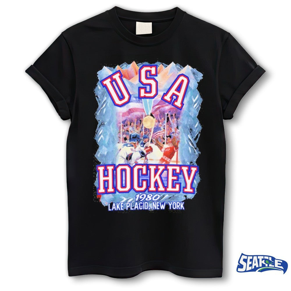 Miracle 1980 USA Hockey Lake Placid New York shirt