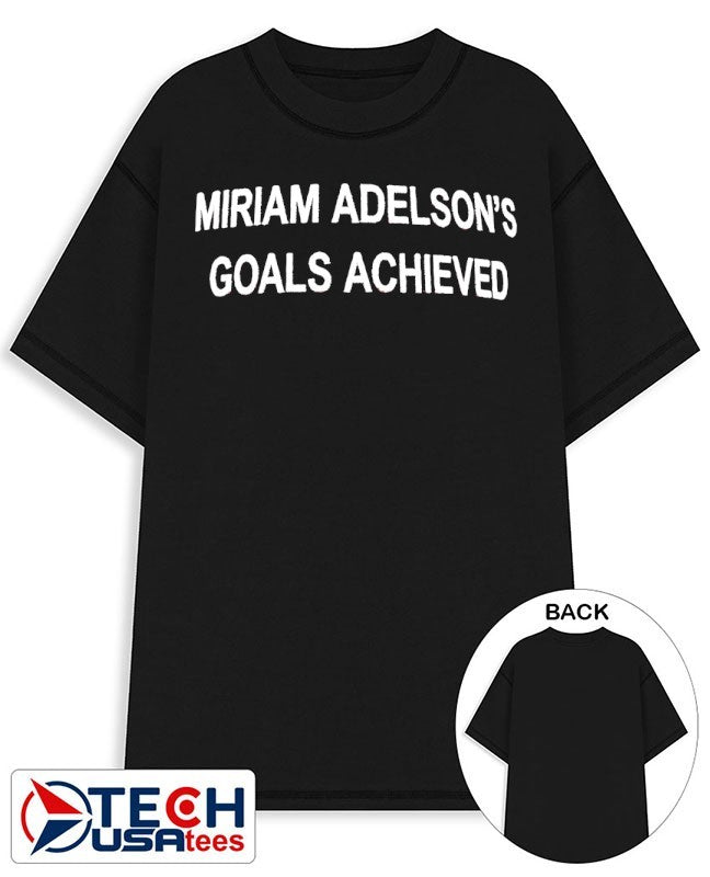 Miriam Adelson’s Goals Achieved shirt