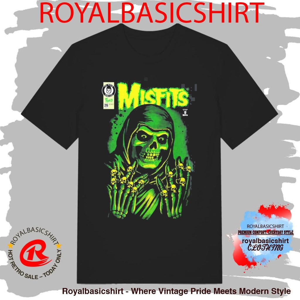 Misfits X Yesterdays WonderCon Anaheim 2026 Exclusives Emerald Hell Crimson Ghost Reaper T-Shirt