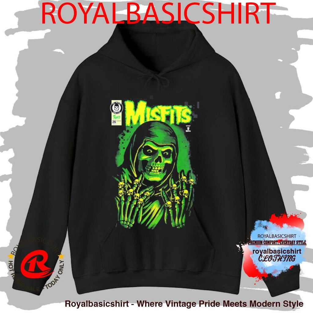 Misfits X Yesterdays WonderCon Anaheim 2026 Exclusives Emerald Hell Crimson Ghost Reaper T-Shirt